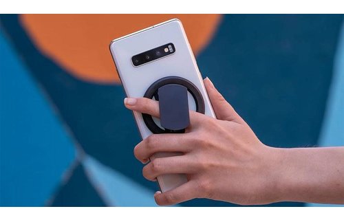 Ohsnap Super thin KickStand Smart Grip with Magnetic Mountable MagSafe Ring - black