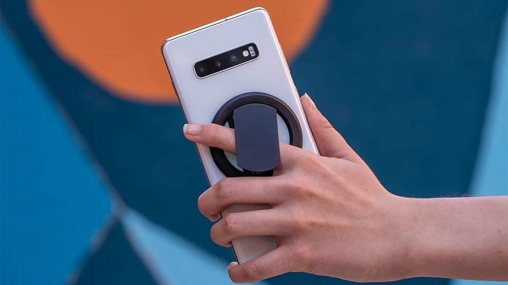 Ohsnap Super thin KickStand Smart Grip with Magnetic Mountable MagSafe Ring - black