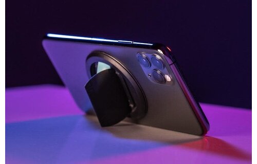 Ohsnap Super thin KickStand Smart Grip with Magnetic Mountable MagSafe Ring - black