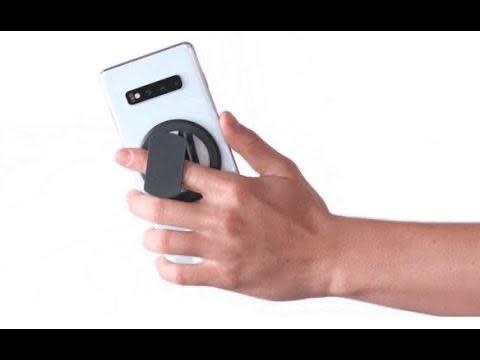 Ohsnap Super thin KickStand Smart Grip with Magnetic Mountable MagSafe Ring - black