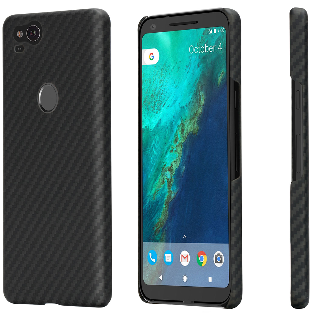 Pitaka Aramid Case for Google Pixel 2 - Black/Grey Twill