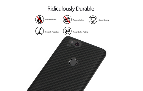 Pitaka Aramid Case for Google Pixel 2 - Black/Grey Twill