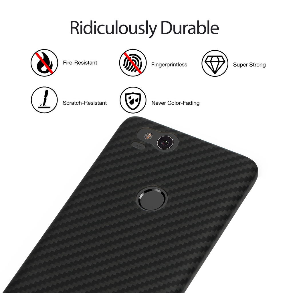 Pitaka Aramid Case for Google Pixel 2 - Black/Grey Twill