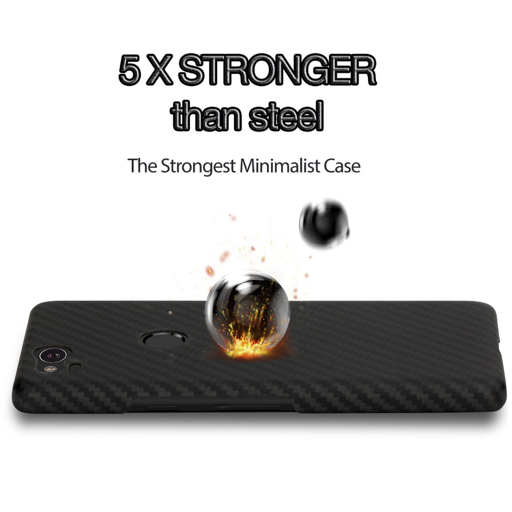 Pitaka Aramid Case for Google Pixel 2 - Black/Grey Twill