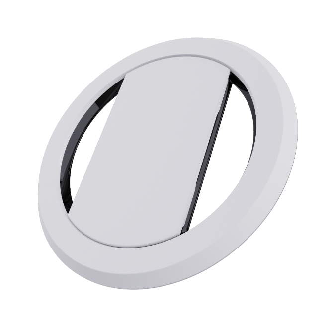 Ohsnap Super thin KickStand Smart Grip with Magnetic Mountable MagSafe Ring - White/Black