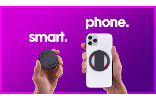 Ohsnap Super thin KickStand Smart Grip with Magnetic Mountable MagSafe Ring - White/Black