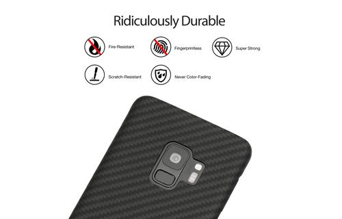 Pitaka Aramid Case for Galaxy S9 - Black/Grey Twill