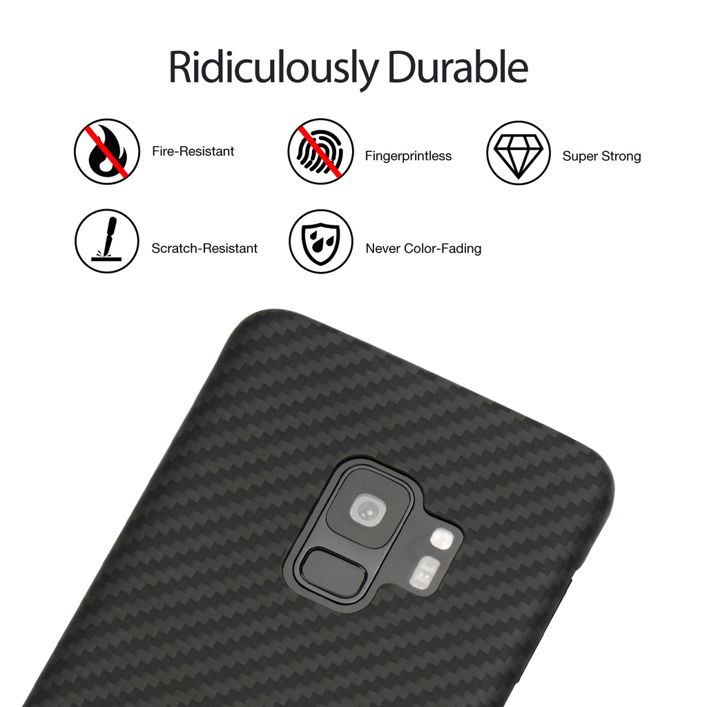 Pitaka Aramid Case for Galaxy S9 - Black/Grey Twill