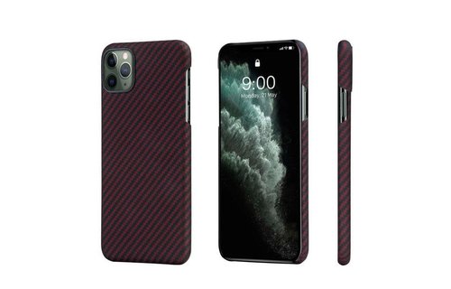 Pitaka Aramid MagEz Case for iPhone 11 Pro - Black/Red Twill