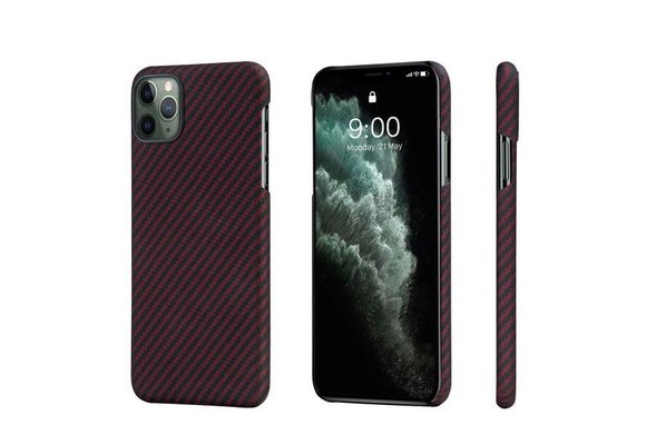 Pitaka Aramid MagEz Case for iPhone 11 Pro - Black/Red Twill