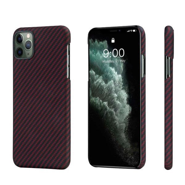 Pitaka Aramid MagEz Case for iPhone 11 Pro - Black/Red Twill