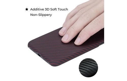 Pitaka Aramid MagEz Case for iPhone 11 Pro - Black/Red Twill