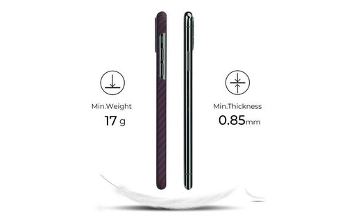 Pitaka Aramid MagEz Case for iPhone 11 Pro - Black/Red Twill