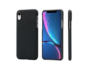 Pitaka Aramid Case for iPhone Xr - Black/Grey Twill