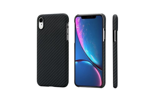 Pitaka Aramid Case for iPhone Xr - Black/Grey Twill