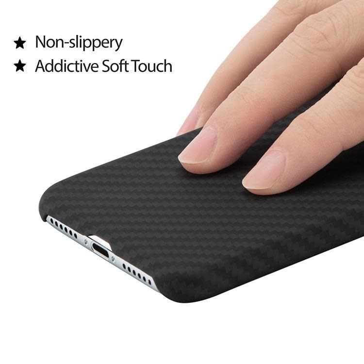 Pitaka Aramid Case for iPhone Xr - Black/Grey Twill