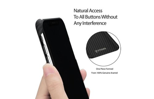 Pitaka Aramid Case for iPhone Xr - Black/Grey Twill