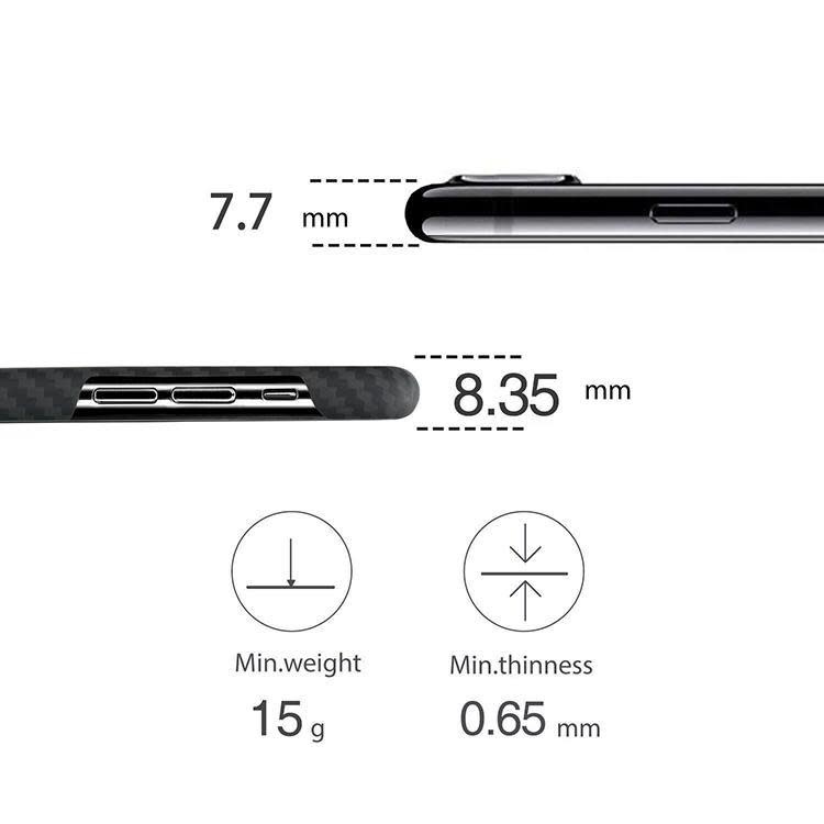 Pitaka Aramid Case for iPhone Xr - Black/Grey Twill