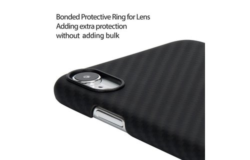 Pitaka Aramid Case for iPhone Xr - Black/Grey Twill
