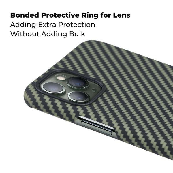 Pitaka Aramid MagEZ Case for iPhone 11 Pro Max - Black/Yellow Twill