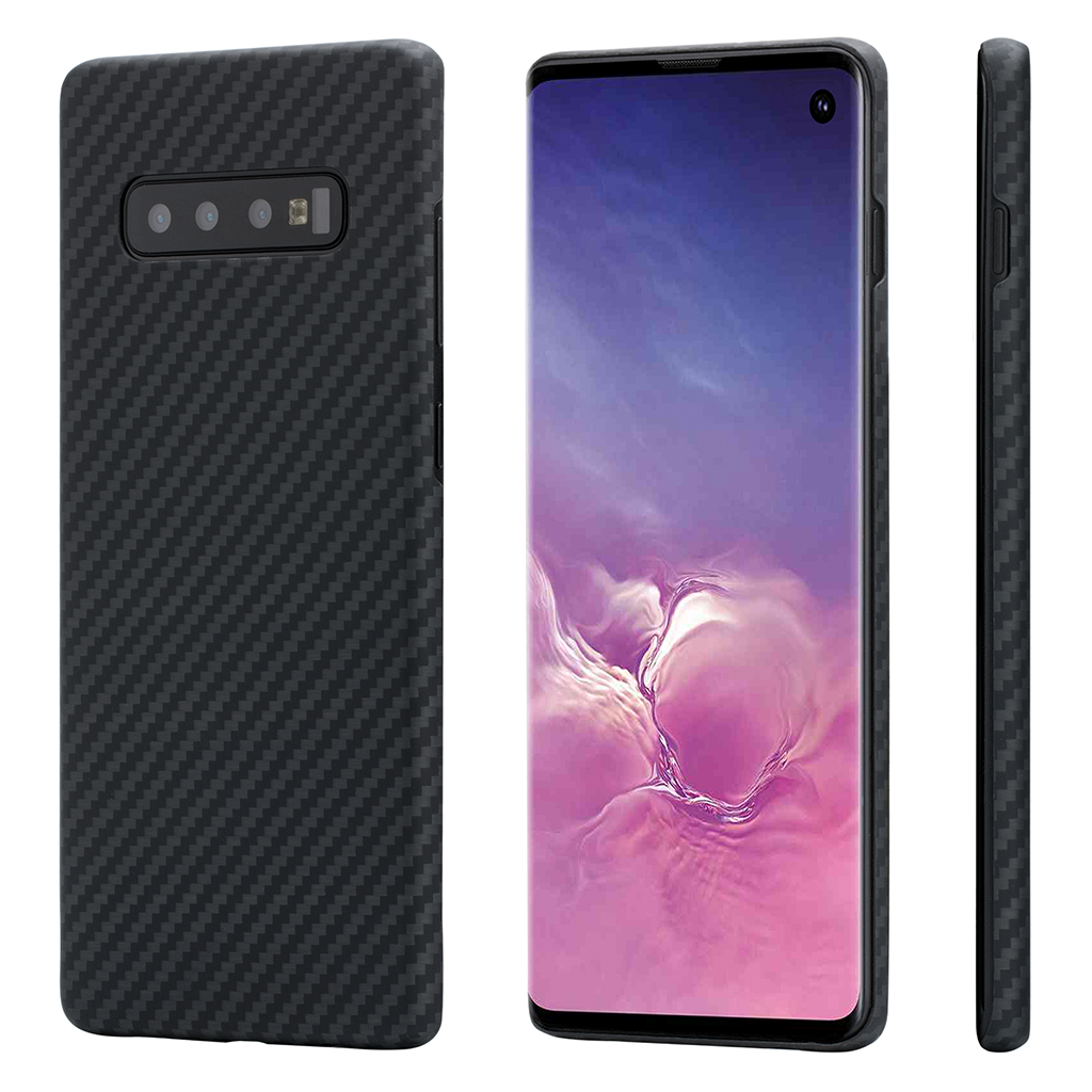 Pitaka Aramid MagCase for Samsung Galaxy S10 - Black/Grey Twill