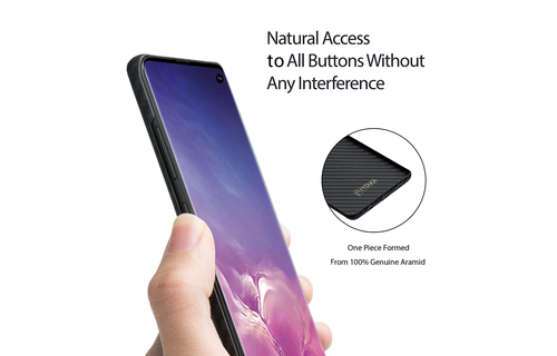 Pitaka Aramid MagCase for Samsung Galaxy S10 - Black/Grey Twill