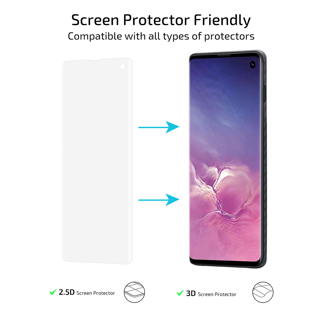 Pitaka Aramid MagCase for Samsung Galaxy S10 - Black/Grey Twill