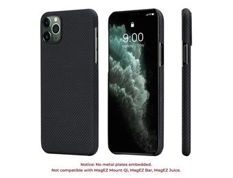 Pitaka Aramid Air Case for iPhone 11 Pro Max - Black/Grey Twill