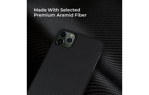 Pitaka Aramid Air Case for iPhone 11 Pro Max - Black/Grey Twill