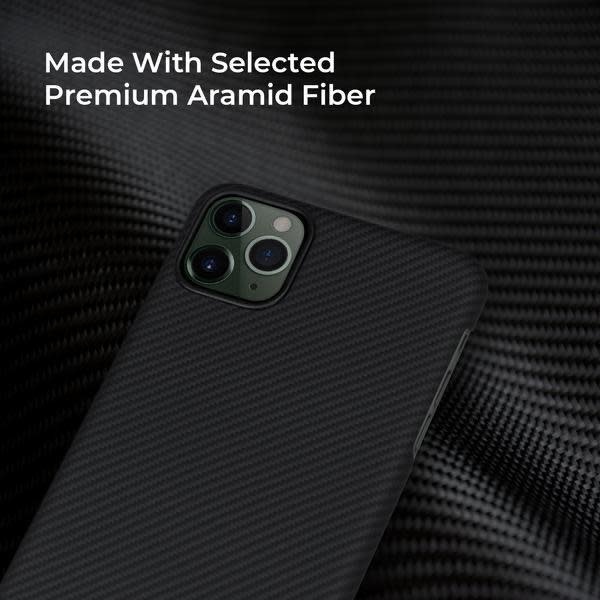 Pitaka Aramid Air Case for iPhone 11 Pro Max - Black/Grey Twill