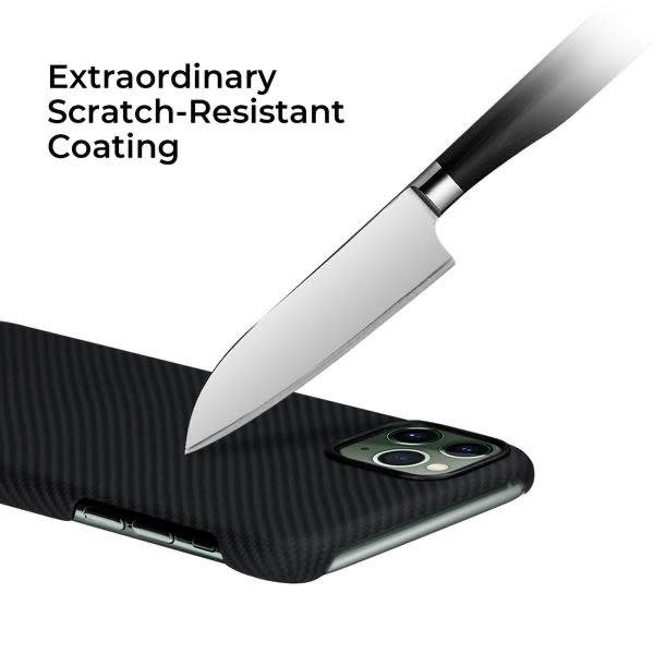 Pitaka Aramid Air Case for iPhone 11 Pro Max - Black/Grey Twill