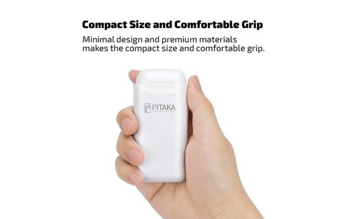 Pitaka AirPodPal Ceramic Case for Airpods inbuilt with Power Bank 1200mAh - Essential White