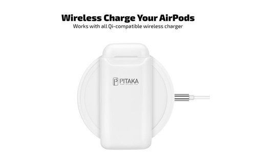Pitaka AirPodPal Ceramic Case for Airpods inbuilt with Power Bank 1200mAh - Essential White