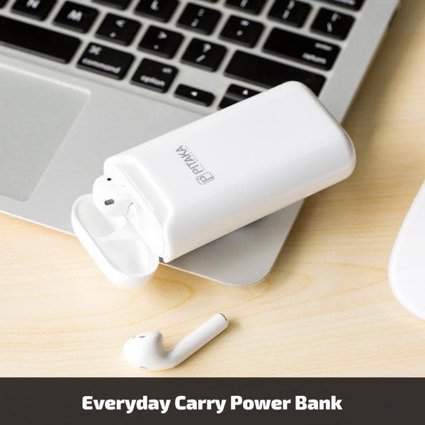 Pitaka AirPodPal Ceramic Case for Airpods inbuilt with Power Bank 1200mAh - Essential White