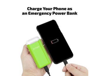 Pitaka AirPodPal Ceramic Case for Airpods inbuilt with Power Bank 1200mAh - Essential Green