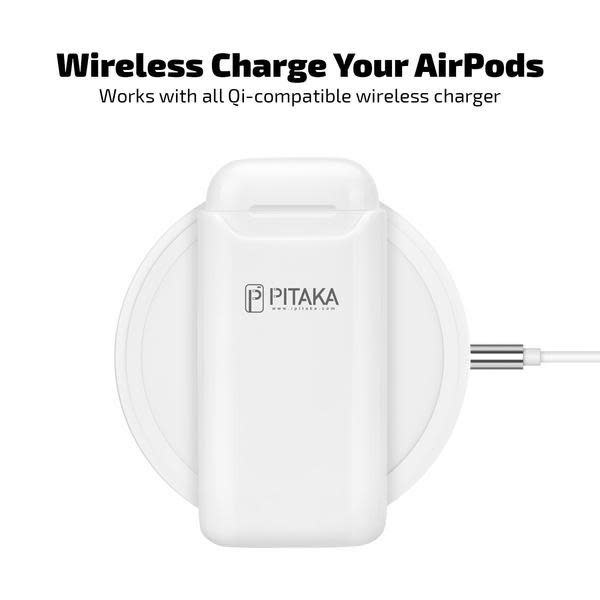 Pitaka AirPodPal Ceramic Case for Airpods inbuilt with Power Bank 1200mAh - Essential Green