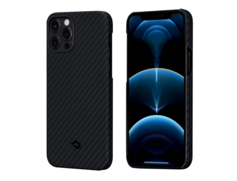 Pitaka Aramid Karbon Fiber MagEz Case for iPhone 12 / 12 Pro - Black/Grey Twill