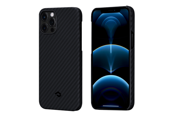 Pitaka Aramid Karbon Fiber MagEz Case for iPhone 12 / 12 Pro - Black/Grey Twill