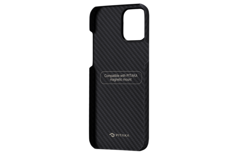 Pitaka Aramid Karbon Fiber MagEz Case for iPhone 12 / 12 Pro - Black/Grey Twill