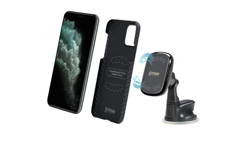 Pitaka Magnetic MagEz Mount Qi  Wirelessly Charger - Suction Cup