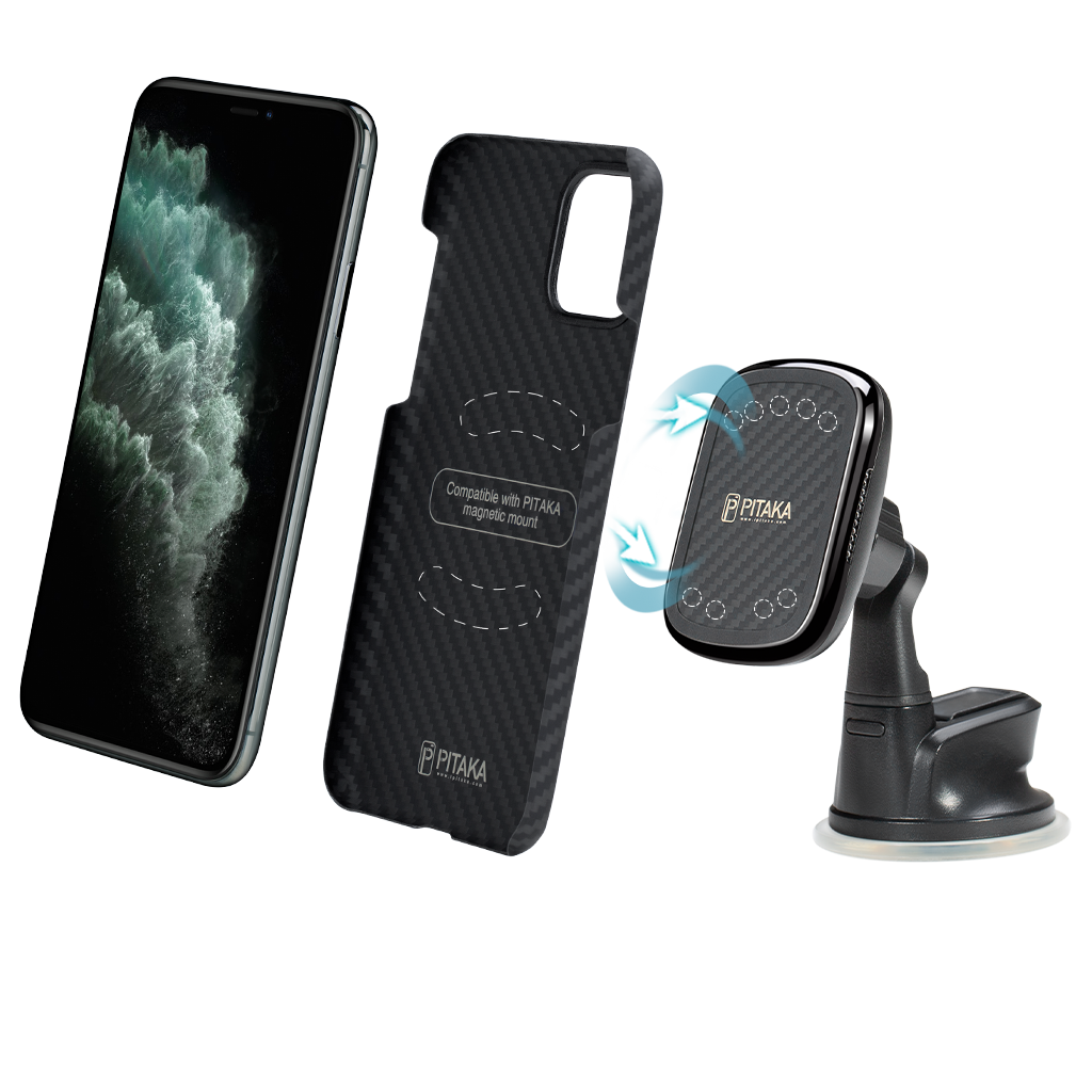 Pitaka Magnetic MagEz Mount Qi  Wirelessly Charger - Suction Cup
