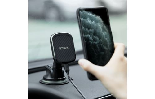 Pitaka Magnetic MagEz Mount Qi  Wirelessly Charger - Suction Cup
