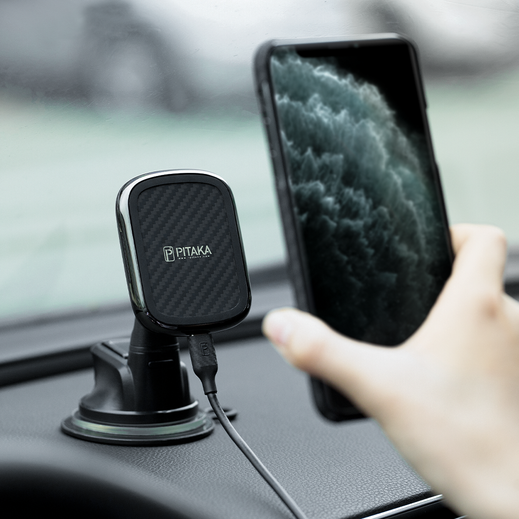 Pitaka Magnetic MagEz Mount Qi  Wirelessly Charger - Suction Cup