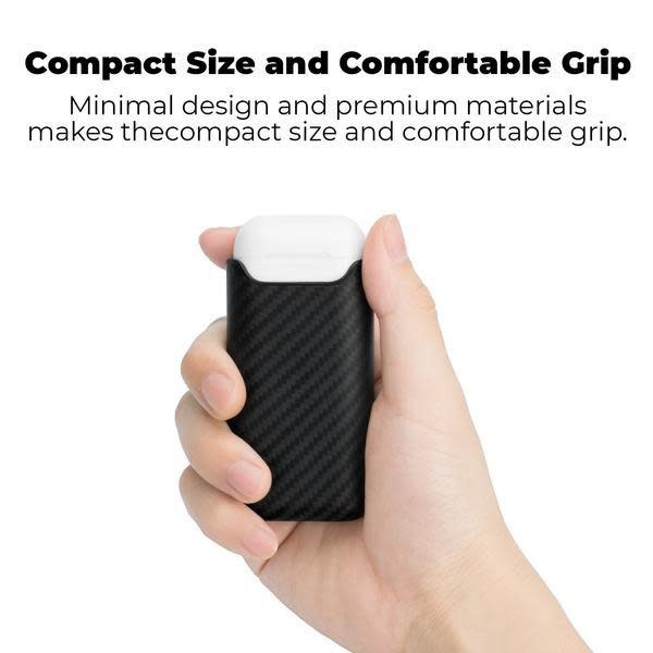Pitaka AirPodPal Carbon Case for Airpods Inbuilt with Power Bank 1200mAh - Premium