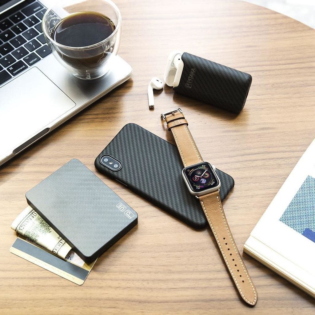 Pitaka AirPodPal Carbon Case for Airpods Inbuilt with Power Bank 1200mAh - Premium
