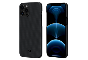 Pitaka Aramid Karbon Fiber MagEz Case for iPhone 12 Pro Max - Black/Grey Plain