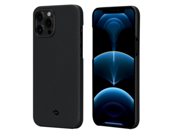 Pitaka Aramid Karbon Fiber MagEz Case for iPhone 12 Pro Max - Black/Grey Plain