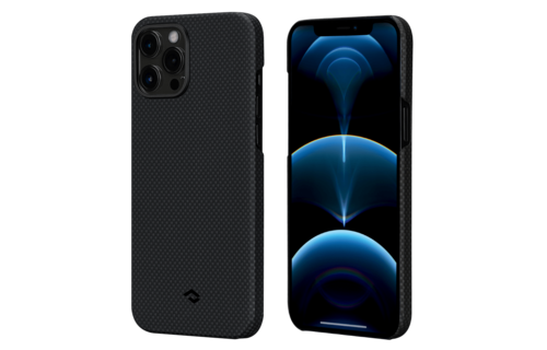 Pitaka Aramid Karbon Fiber MagEz Case for iPhone 12 Pro Max - Black/Grey Plain