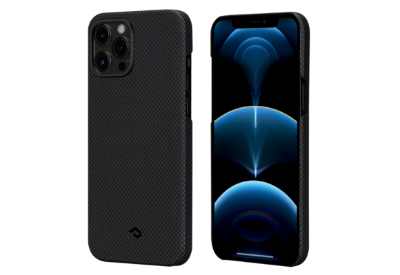 Pitaka Aramid Karbon Fiber MagEz Case for iPhone 12 Pro Max - Black/Grey Plain