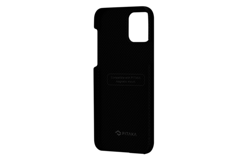Pitaka Aramid Karbon Fiber MagEz Case for iPhone 12 Pro Max - Black/Grey Plain
